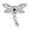 Gemstone & Diamond Dragonfly Chain Slides