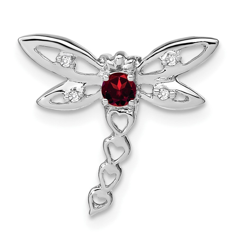 Gemstone & Diamond Dragonfly Chain Slides