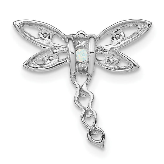 Gemstone & Diamond Dragonfly Chain Slides
