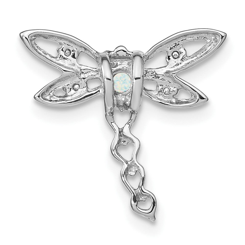 Gemstone & Diamond Dragonfly Chain Slides