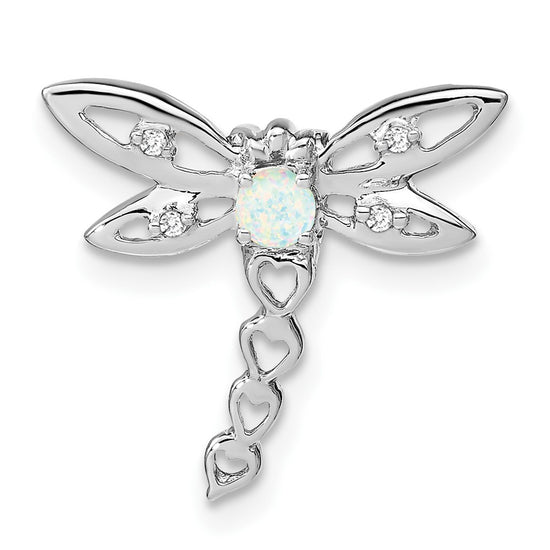 Gemstone & Diamond Dragonfly Chain Slides