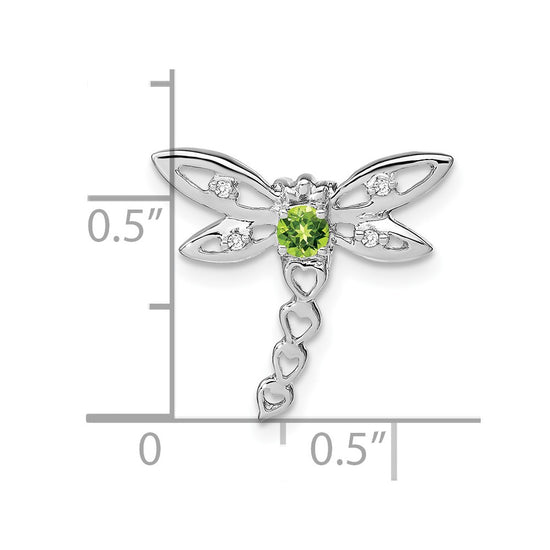 Gemstone & Diamond Dragonfly Chain Slides