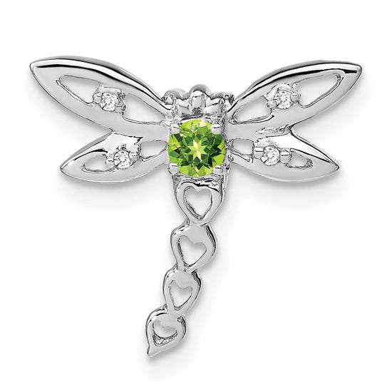 Gemstone & Diamond Dragonfly Chain Slides