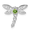 Gemstone & Diamond Dragonfly Chain Slides