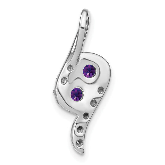 Round Gemstone & Diamond Pendants