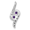 Round Gemstone & Diamond Pendants