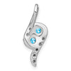 Round Gemstone & Diamond Pendants