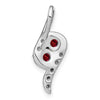 Round Gemstone & Diamond Pendants