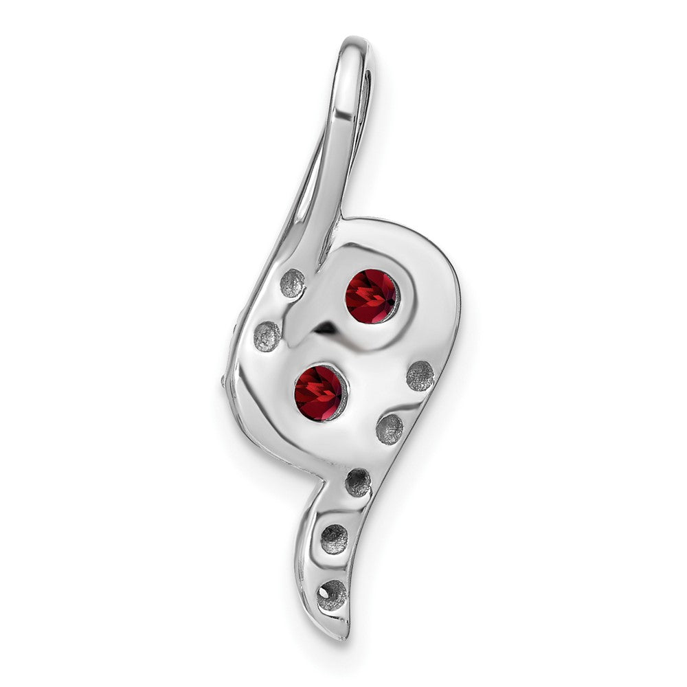 Round Gemstone & Diamond Pendants