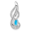 Oval Gemstone & Diamond Pendants