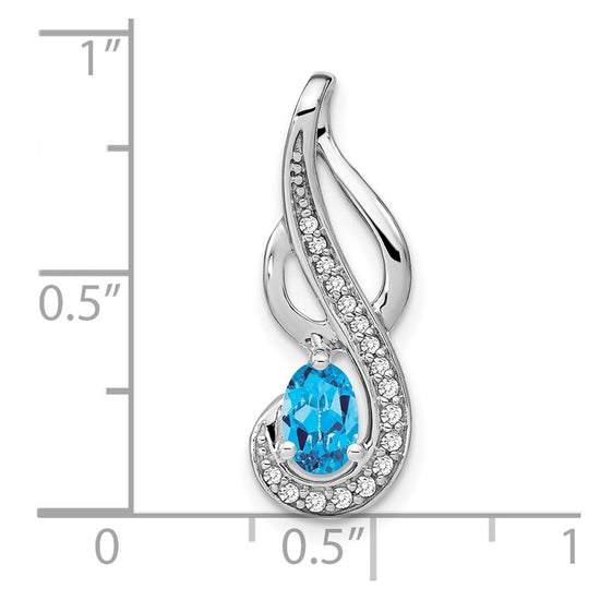 Oval Gemstone & Diamond Pendants