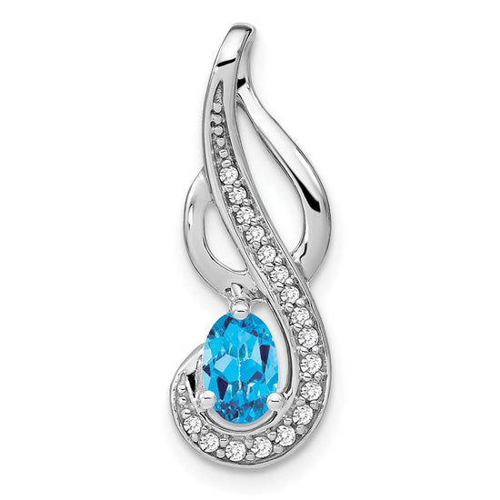 Oval Gemstone & Diamond Pendants