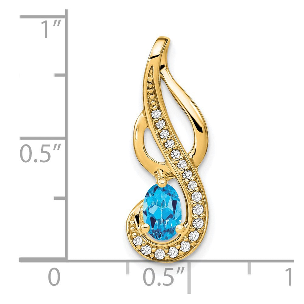 Oval Gemstone & Diamond Pendants
