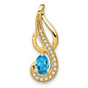 Oval Gemstone & Diamond Pendants
