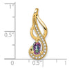 Oval Gemstone & Diamond Pendants