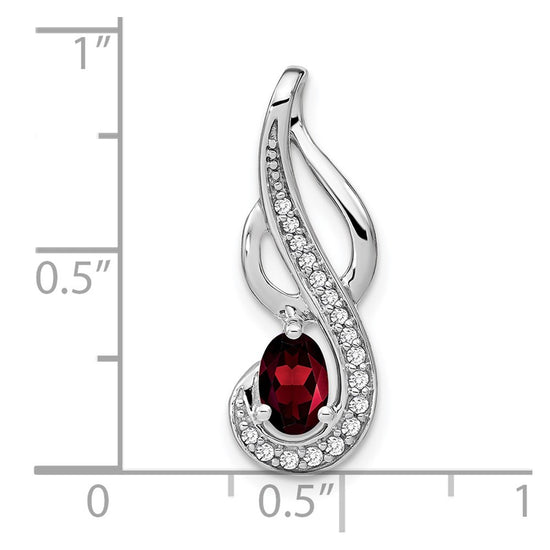 Oval Gemstone & Diamond Pendants
