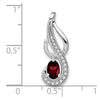 Oval Gemstone & Diamond Pendants