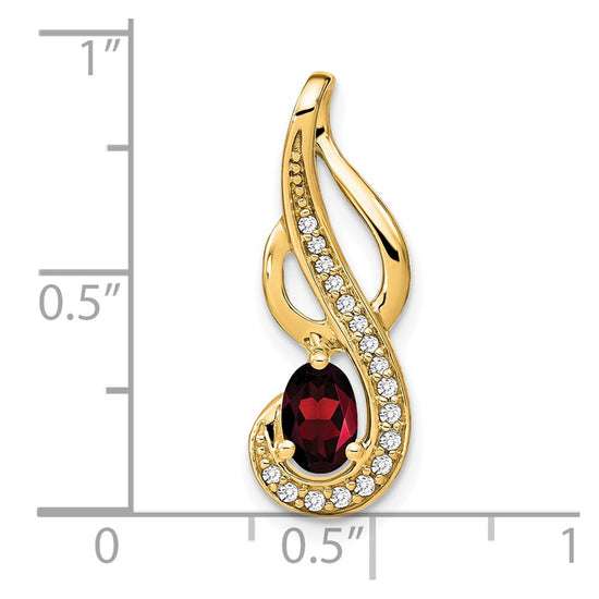Oval Gemstone & Diamond Pendants