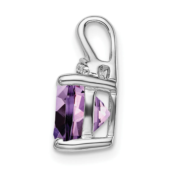 Cushion Gemstone & Diamond Pendants