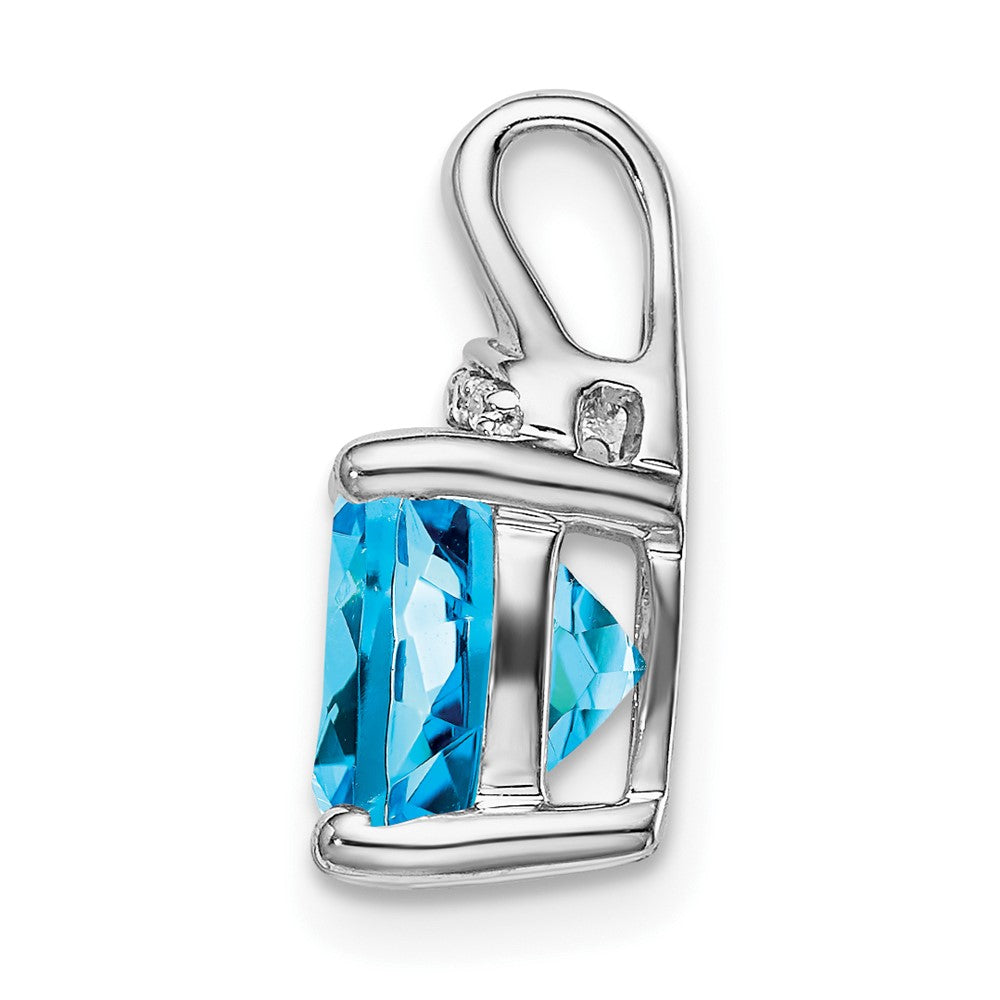 Cushion Gemstone & Diamond Pendants