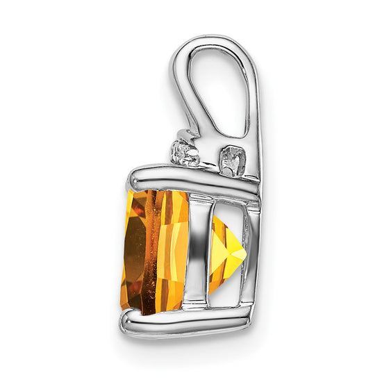 Cushion Gemstone & Diamond Pendants