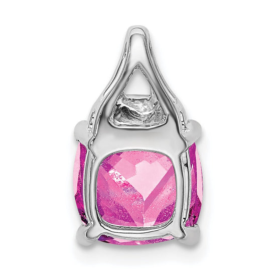 Cushion Gemstone & Diamond Pendants