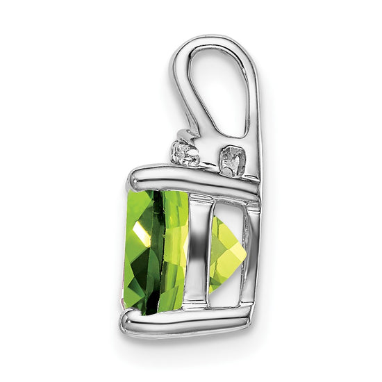 Cushion Gemstone & Diamond Pendants