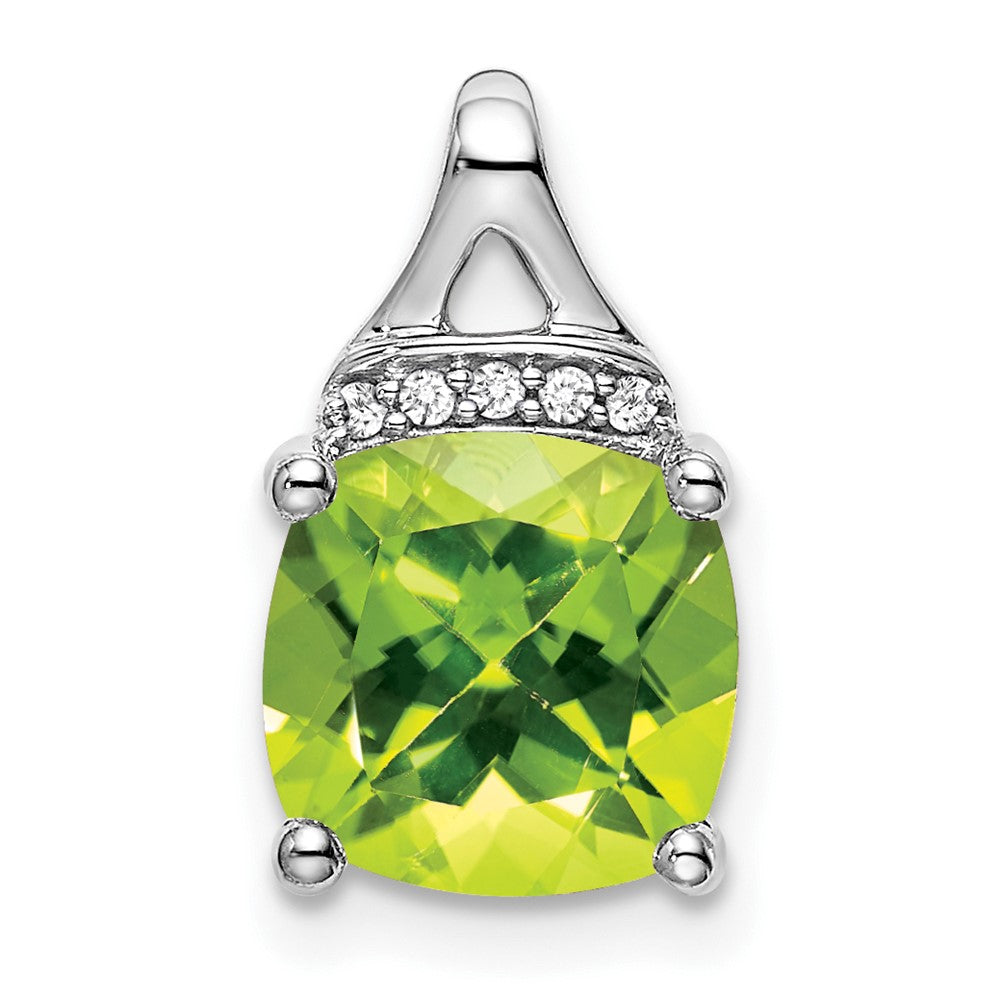 Cushion Gemstone & Diamond Pendants