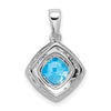 Cushion Gemstone & Diamond Pendants