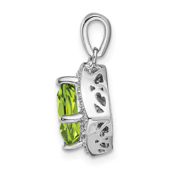 Cushion Gemstone & Diamond Pendants