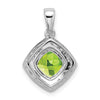 Cushion Gemstone & Diamond Pendants