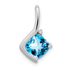 Cushion Gemstone & Diamond Pendants