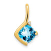 Cushion Gemstone & Diamond Pendants