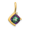 Cushion Gemstone & Diamond Pendants