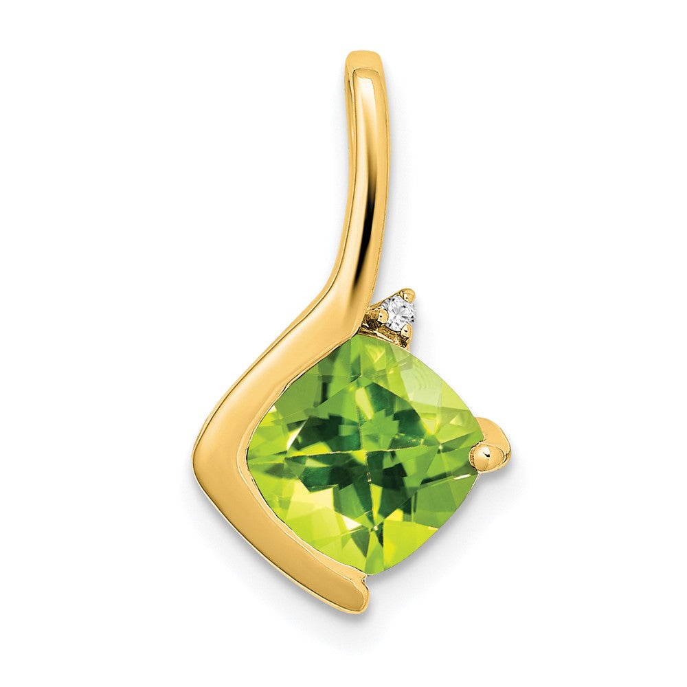 Cushion Gemstone & Diamond Pendants