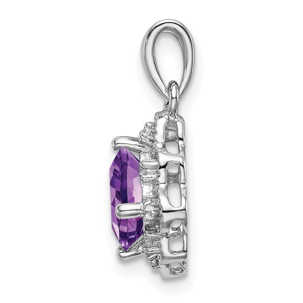 Gemstone and Diamond Scalloped Pendants