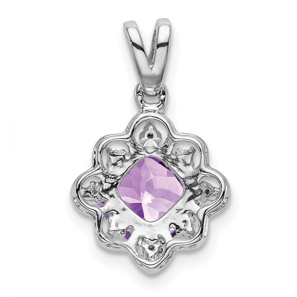 Gemstone and Diamond Scalloped Pendants