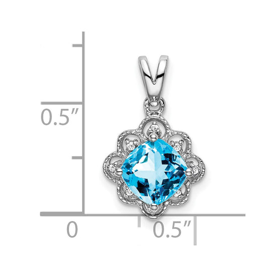 Gemstone and Diamond Scalloped Pendants