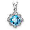 Gemstone and Diamond Scalloped Pendants
