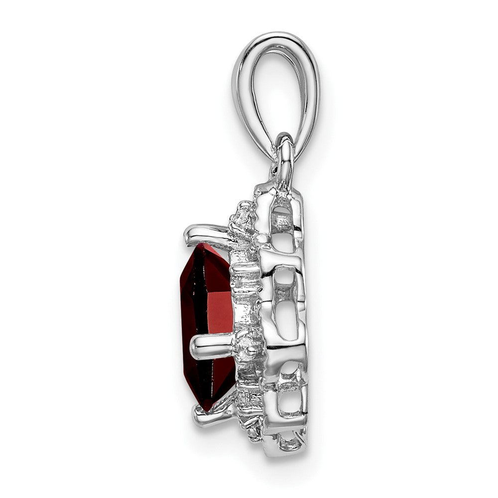 Gemstone and Diamond Scalloped Pendants