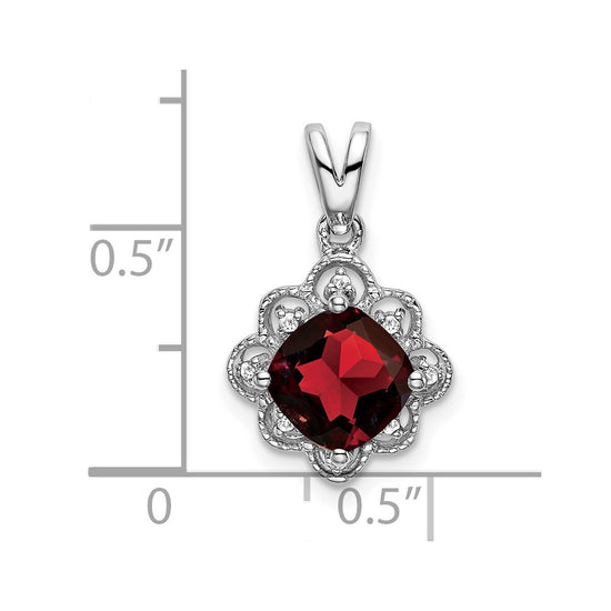Gemstone and Diamond Scalloped Pendants