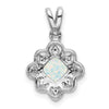 Gemstone and Diamond Scalloped Pendants