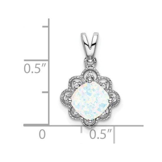 Gemstone and Diamond Scalloped Pendants