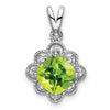 Gemstone and Diamond Scalloped Pendants