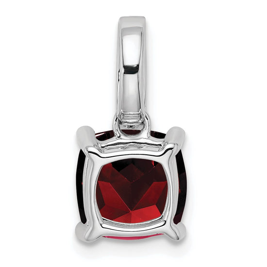 Cushion Gemstone & Diamond Pendants