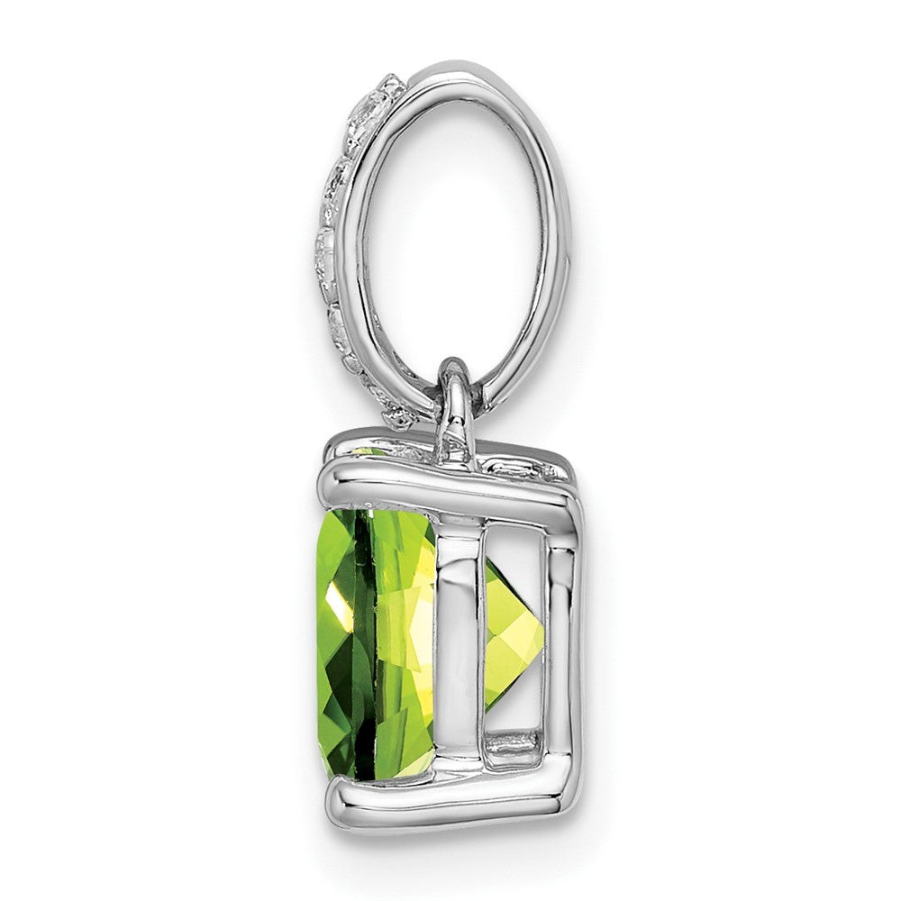 Cushion Gemstone & Diamond Pendants