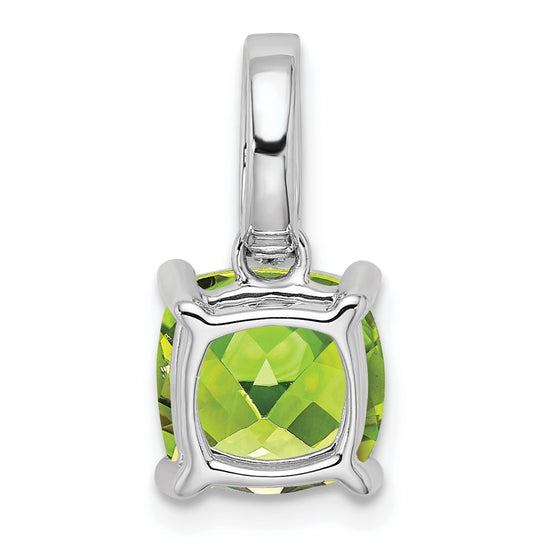 Cushion Gemstone & Diamond Pendants