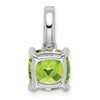Cushion Gemstone & Diamond Pendants