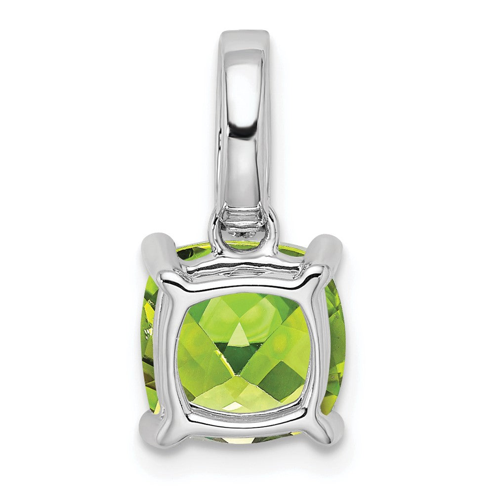 Cushion Gemstone & Diamond Pendants