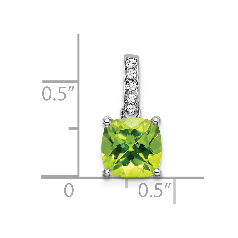 Cushion Gemstone & Diamond Pendants